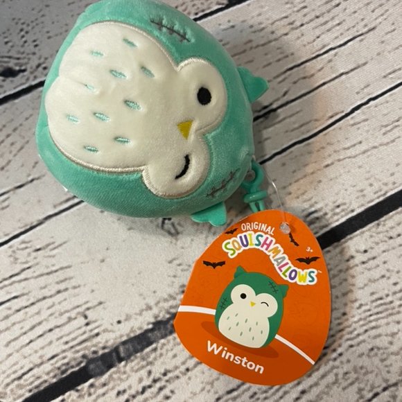 NWT Halloween Squishmallows- Winston, Gaines, Ernest 3 inches bat, owl, monster - Picture 5 of 8